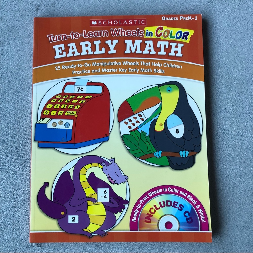 Early Math ~ Turn-to-Learn Wheels in Colour ~ Brand New!